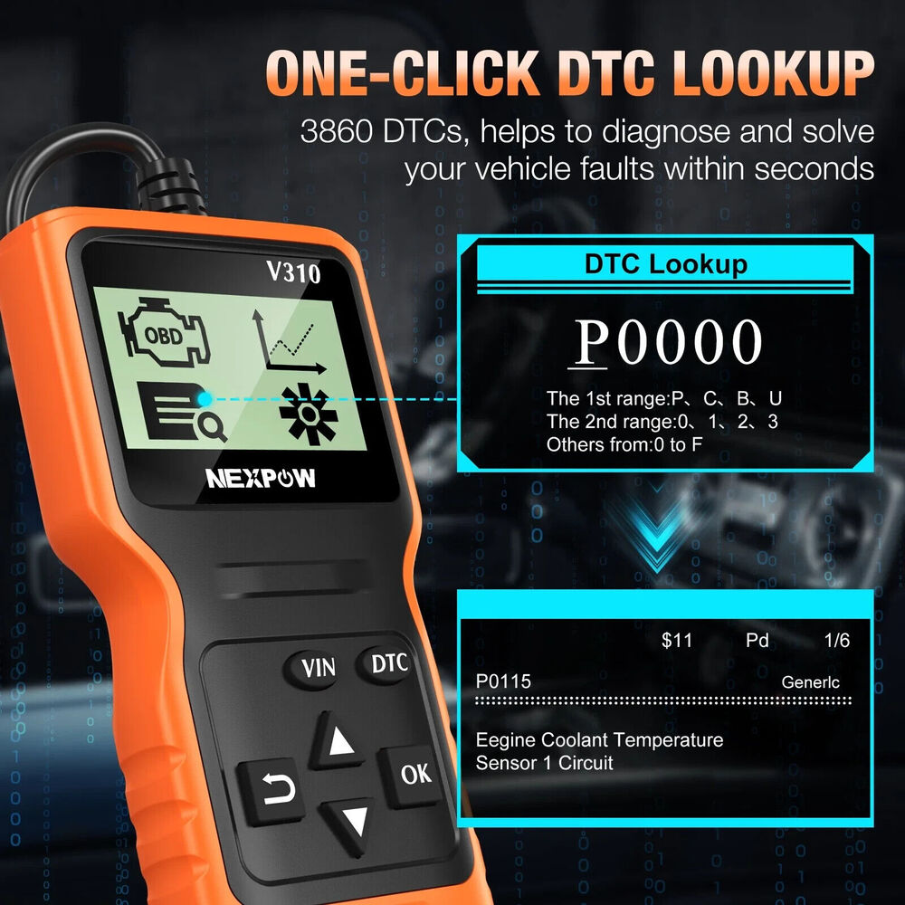 🔥Nexpow Car OBD2 Scanner Code Reader Check Engine Code Readers I/M Reading 💥 - Picture 3 of 7